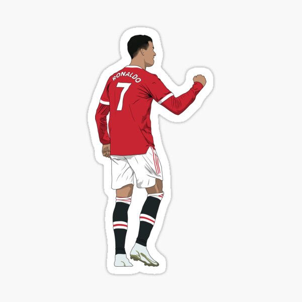 Cristiano Ronaldo Celebration Sticker Sticker for Sale by Football Tee