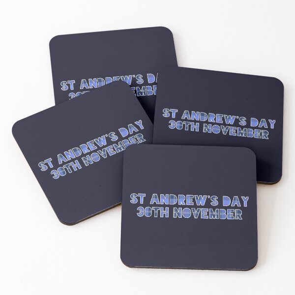 Item preview, St Andrew's Day Scottish holiday 30th November tartan text designed and sold by SolidEarthArt.