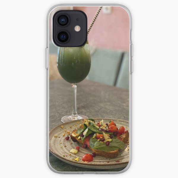PHOTOGRAPHY IMAGE PINEAPPLE JUICE LEMON KIWI ICE , CESAR SALAD WITH TOAST iPhone Soft Case