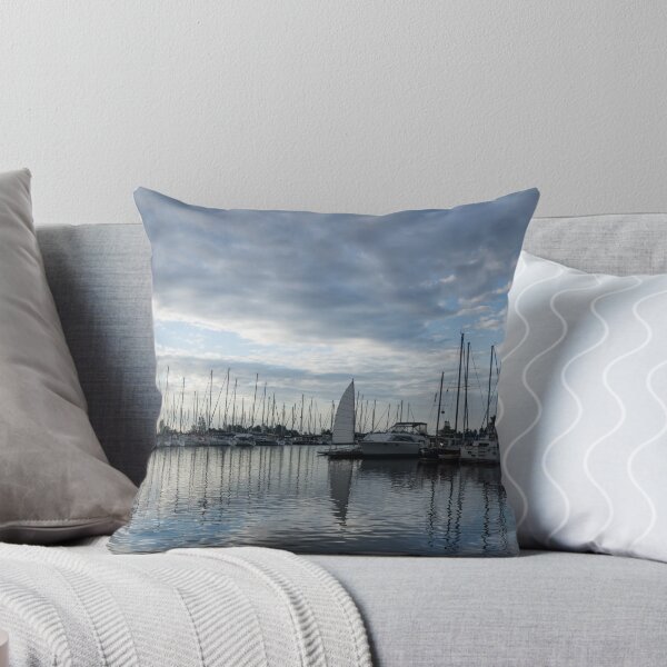 Item preview, Soft Silver Morning - Reflecting on Sails and Yachts designed and sold by Georgia Mizuleva.