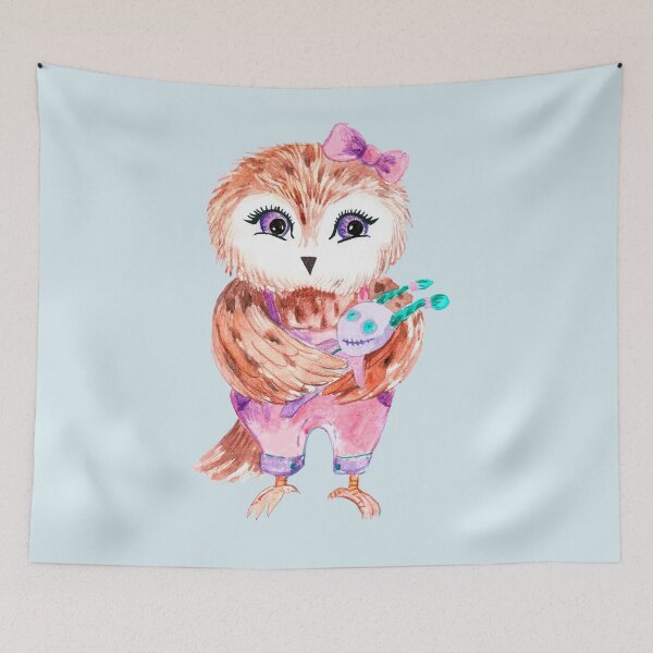 Item preview, Сartoon baby owl. Cartoon Owl Art. Beautiful colorful Owl. designed and sold by ZheltakovaIana.