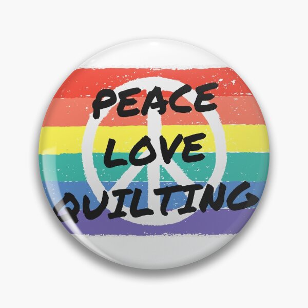Item preview, Peace. Love. Quilting designed and sold by TheGreenGoat.