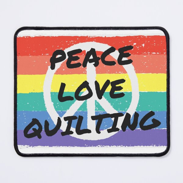 Item preview, Peace. Love. Quilting designed and sold by TheGreenGoat.