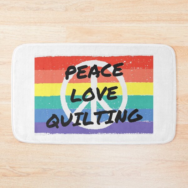 Item preview, Peace. Love. Quilting designed and sold by TheGreenGoat.