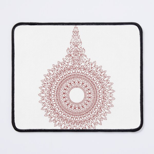 Item preview, Red Jai Yen | Japanese & Thai Motif Mandala designed and sold by simmyghatt.