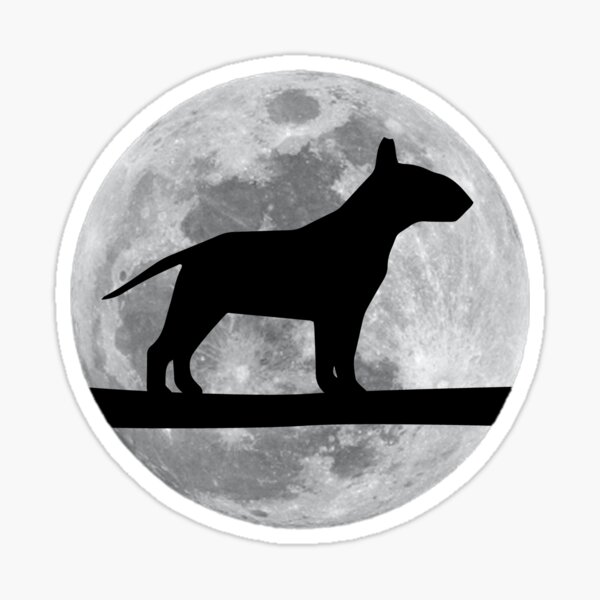 Item preview, Bull Terrier Dog Night Moon bull terrier Lover designed and sold by alaechamlal.