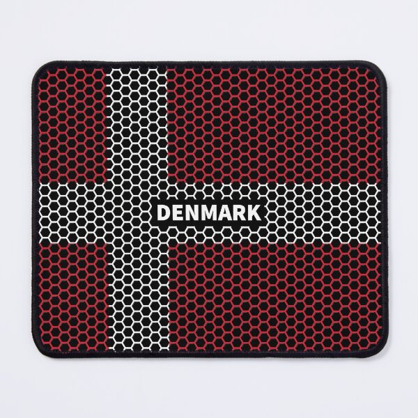 Item preview, Bandera de Dinamarca con diseño de panal designed and sold by RaybenMedia.