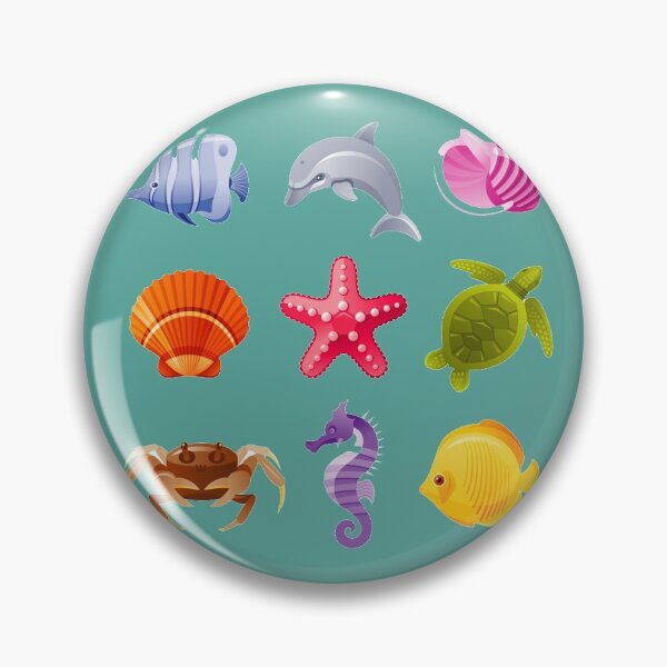 Item preview, pack Aquatic animal decal sticker designed and sold by PAYSD.