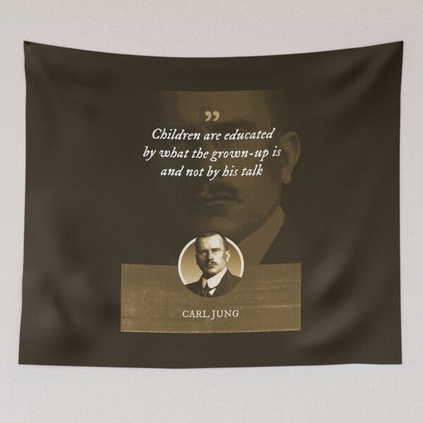 Item preview, Carl Jung - Children are educated by what the grown-up is and not by his talk designed and sold by Syahrasi.