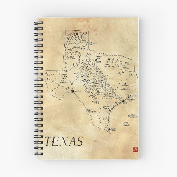 Item preview, Texas as a fantasy map designed and sold by aldayuan.