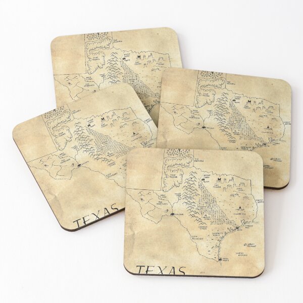 Item preview, Texas as a fantasy map designed and sold by aldayuan.