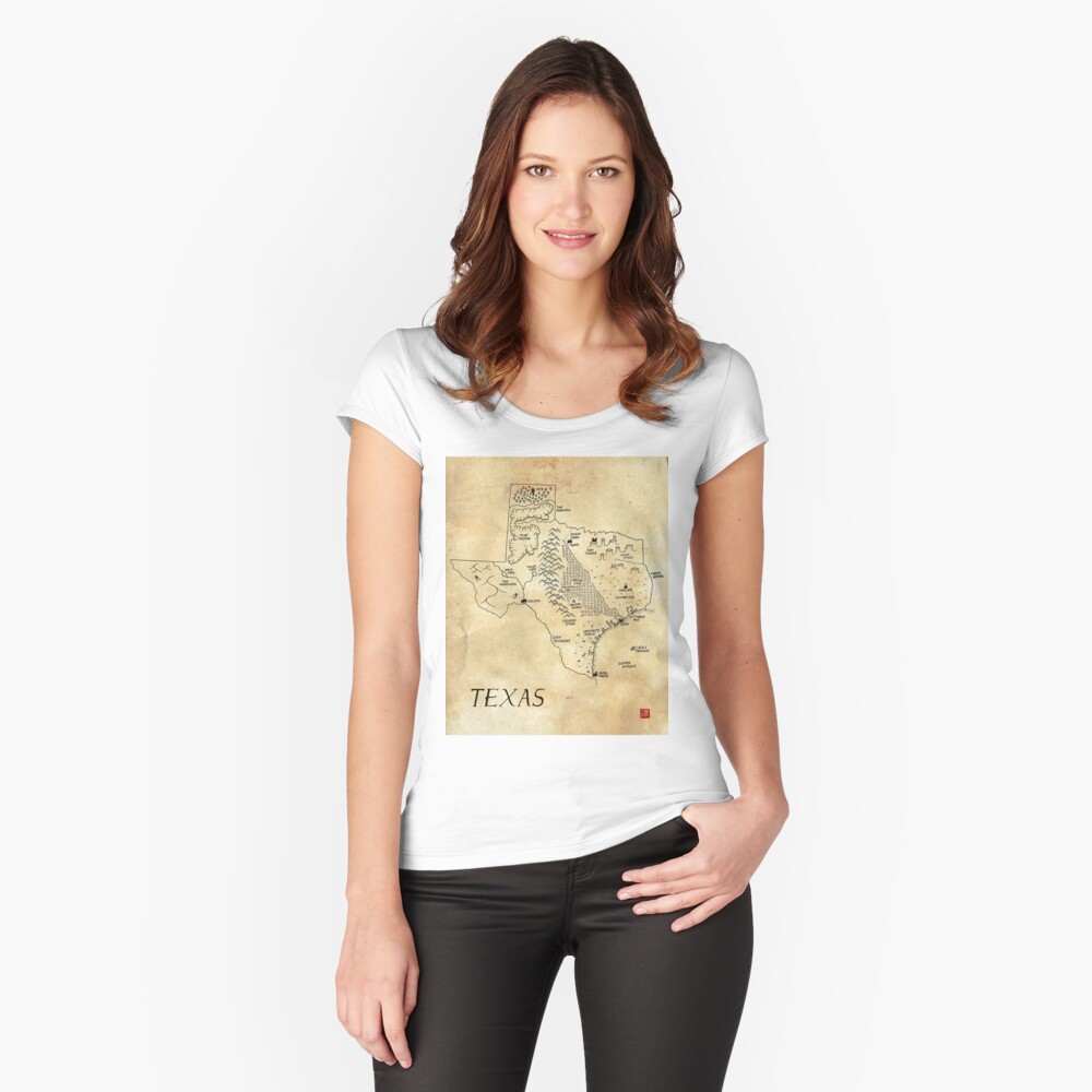 Item preview, Fitted Scoop T-Shirt designed and sold by aldayuan.