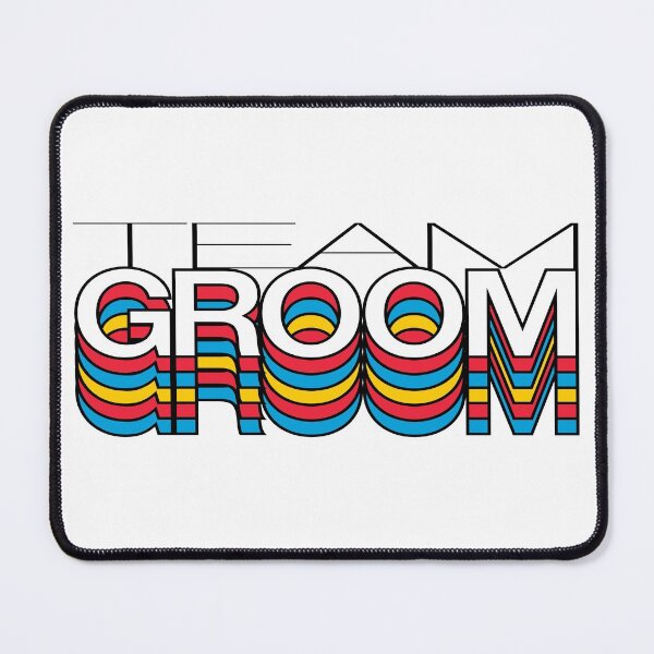 Item preview, Team Groom Wedding Retro Aesthetic Modern Tee Shirt designed and sold by Fashionmonger.