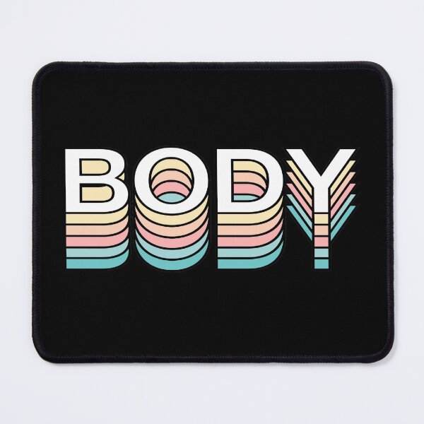 Item preview, Body Retro Aesthetic Modern Pastel Typography designed and sold by Fashionmonger.