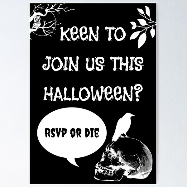 Item preview, Keen To Join Us This Halloween? designed and sold by siyaforshort.