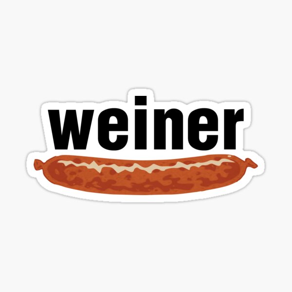 weiner (con salchicha) Pegatina