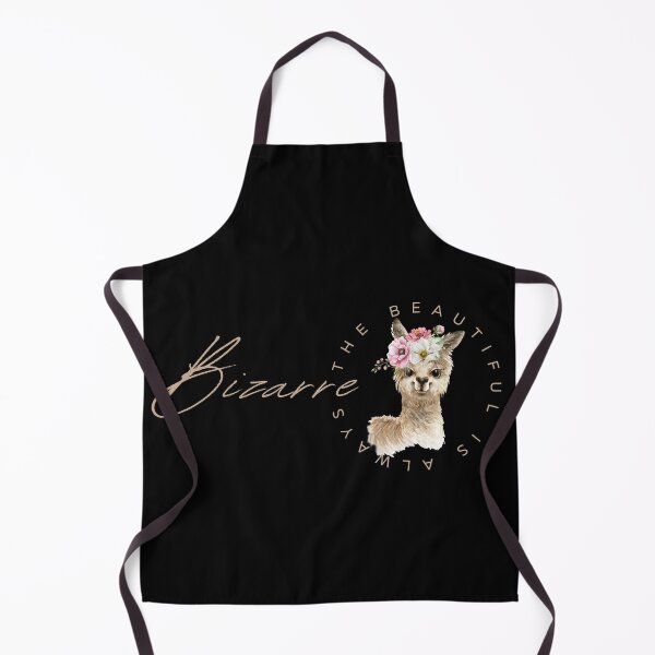 Item preview, The beautiful is always bizarre -Colorful Cute Kawaii Alpaca with Pink Flowers on Her Head Watercolor designed and sold by Red-ElYoubi.