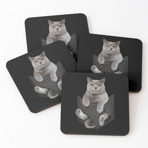 Item preview, Funny British Shorthair Cat in Pocket designed and sold by kotami.