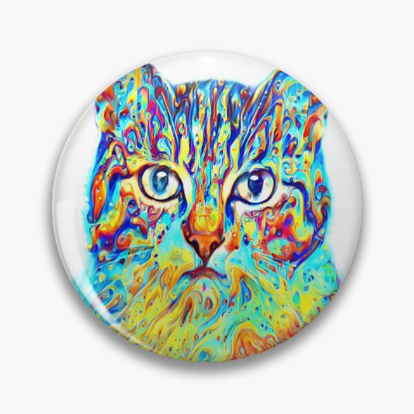 Item preview, Animal popular crazy blue cute cat sticker designed and sold by Grewtrel.