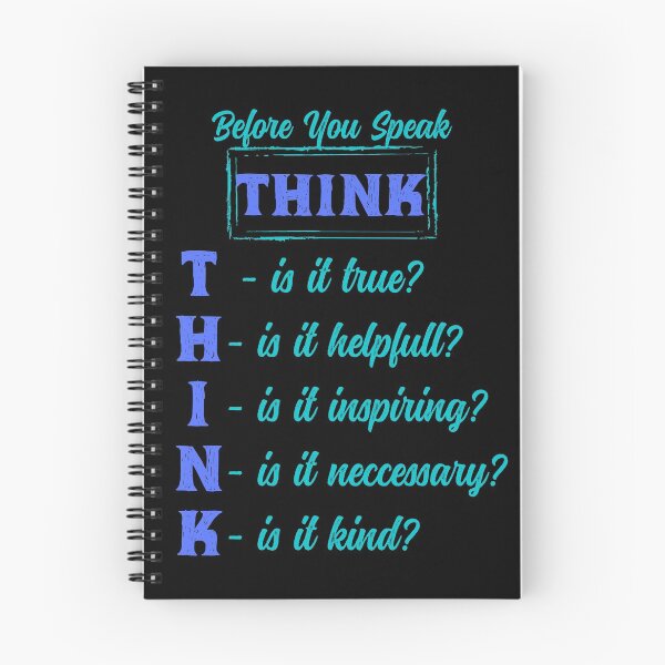 Item preview, Inspirational Quote, Before you Speak Think designed and sold by OrangePyramid.