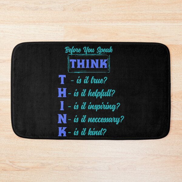 Item preview, Inspirational Quote, Before you Speak Think designed and sold by OrangePyramid.