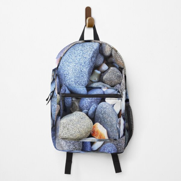 Item preview, Beach Pebbles Vintage Blues Greys Beige Greige with some White Shell Pieces designed and sold by Beachy.