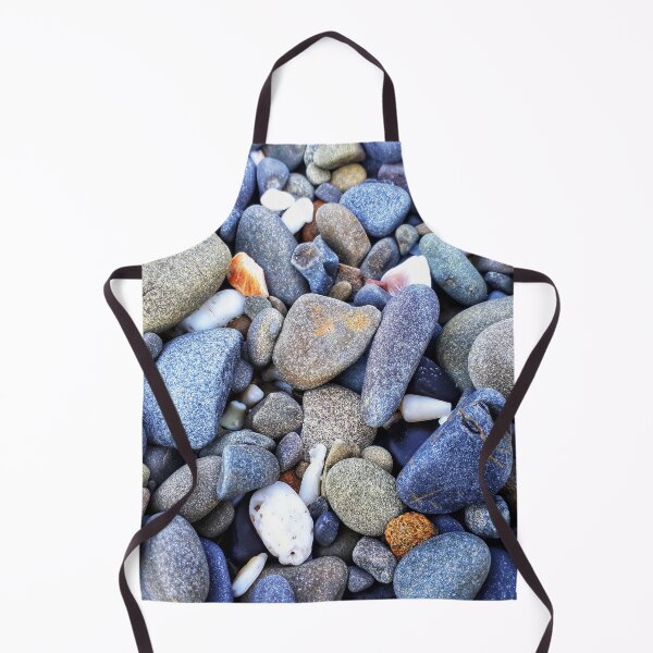 Item preview, Beach Pebbles Vintage Blues Greys Beige Greige with some White Shell Pieces designed and sold by Beachy.