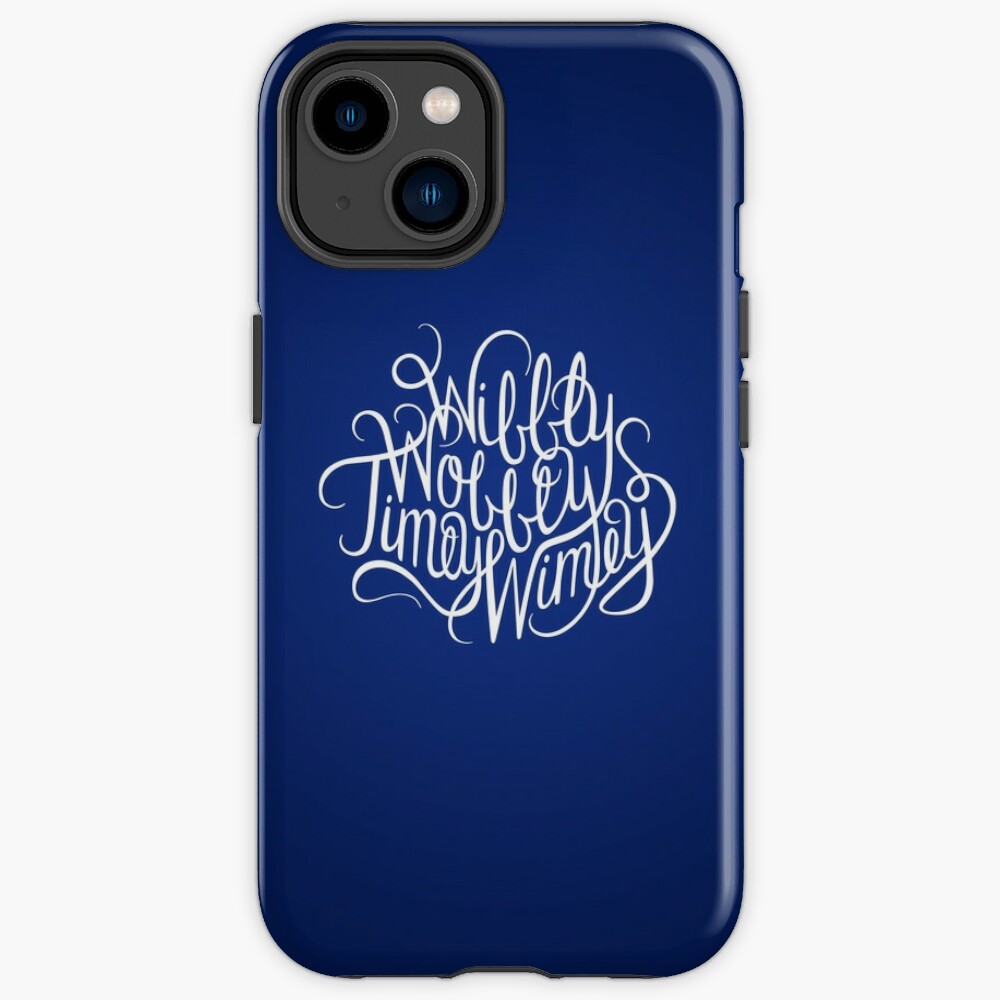 Wibbly Wobbly White iPhone Case