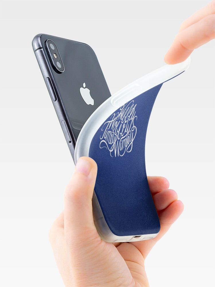 Alternate view of Wibbly Wobbly White iPhone Case & Cover