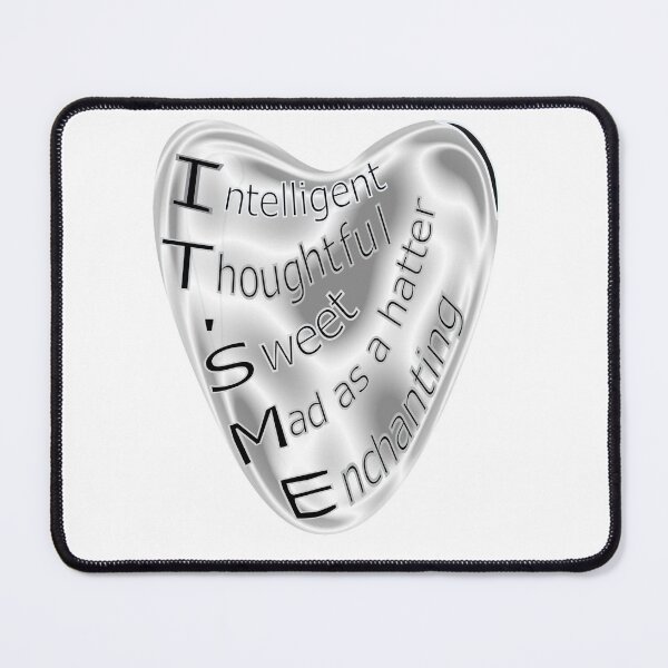 Item preview, Affirming acrostic poem on chrome heart designed and sold by CottagePop.