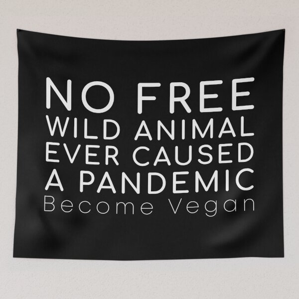 Item preview, No wild animal - vegan message - whtx designed and sold by reIntegration.