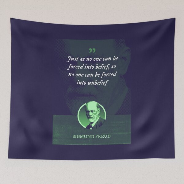 Item preview, Sigmund Freud - Just as no one can be forced into belief, so no one can be forced into unbelief designed and sold by Syahrasi.
