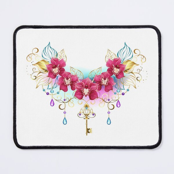 Item preview, Pink Orchids with Beads and Gold Key designed and sold by Blackmoon9.