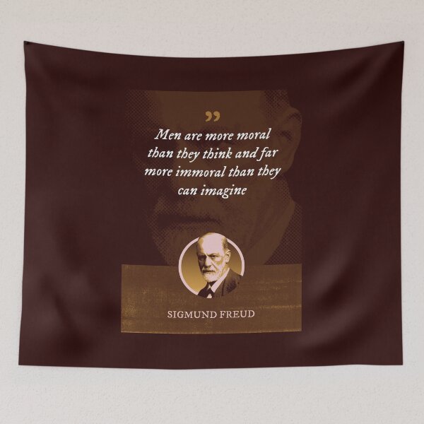 Item preview, Sigmund Freud - Men are more moral than they think and far more immoral than they can imagine designed and sold by Syahrasi.