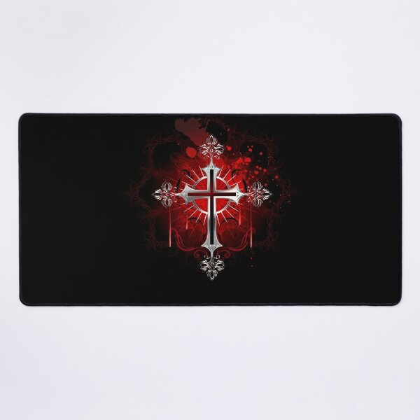 Goth Cross With Ruby Sticker for Sale by SoLunAgua .