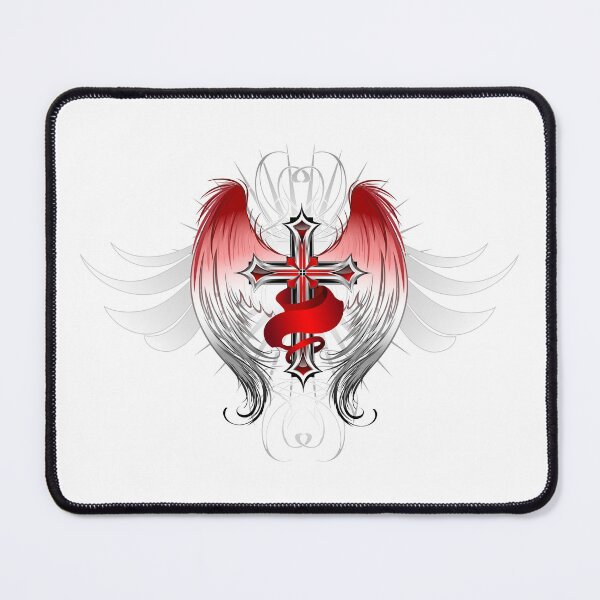 Item preview, Cross with angel wings designed and sold by Blackmoon9.