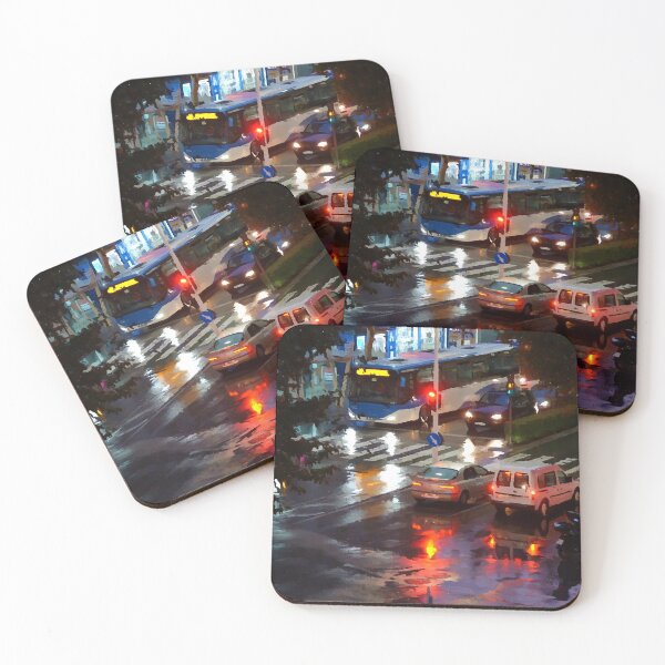Item preview, Rainy night on the avenue designed and sold by Luis J. de la Fuente.