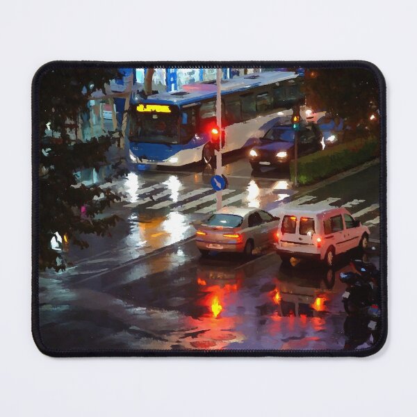 Item preview, Rainy night on the avenue designed and sold by Luis J. de la Fuente.