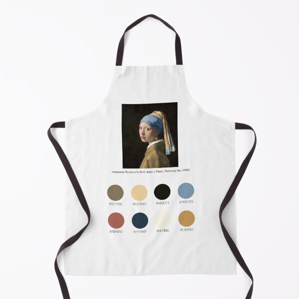 Item preview, Colour Palette of Johannes Vermeer’s Girl with a Pearl Earring (ca. 1665) designed and sold by CoffeewithAnh.