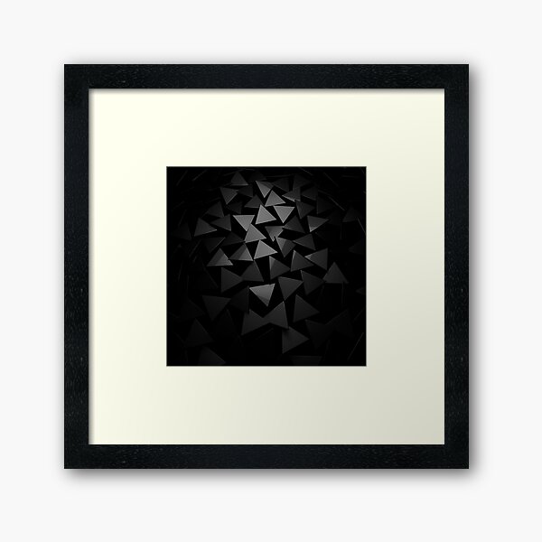 Triangular Framed Art Print