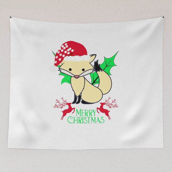 Item preview, funny merry christmas fox for kids  designed and sold by myt-shirt.