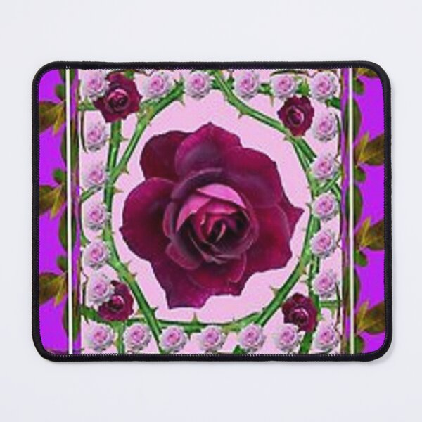 Item preview, WILD PURPLE ROSE ABSTRACT CANES PATTERN ART designed and sold by sharlesart.