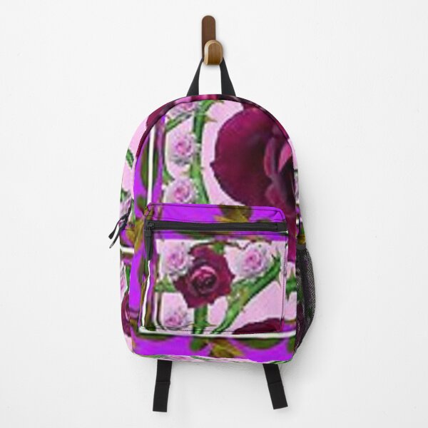Item preview, WILD PURPLE ROSE ABSTRACT CANES PATTERN ART designed and sold by sharlesart.