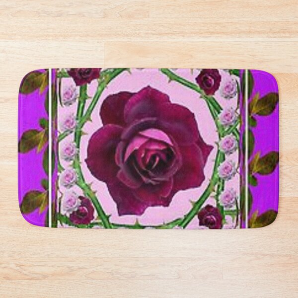 Item preview, WILD PURPLE ROSE ABSTRACT CANES PATTERN ART designed and sold by sharlesart.