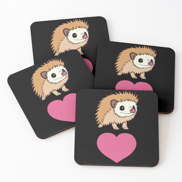 Artikelvorschau, Pink Heart Igel für Igelliebhaber entworfen und verkauft von Mochi-Merch.