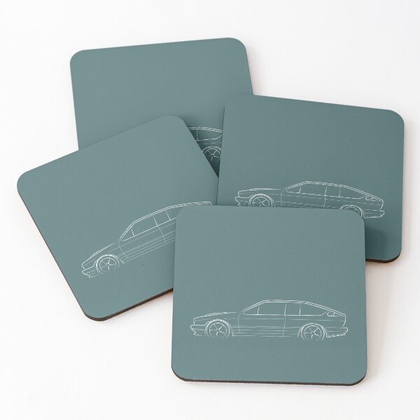 Item preview, 1984 Alfa Romeo Alfetta GTV6 - profile stencil, white designed and sold by mal-photography.