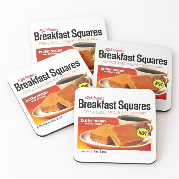 Item preview, HIGH PROTEIN BREAKFAST SQUARES - PACKAGING designed and sold by ThrowbackAds.