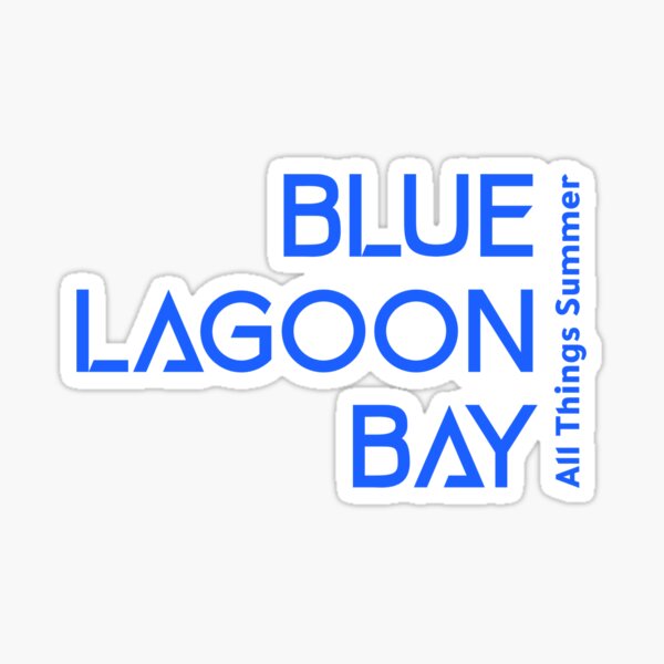 Blue Lagoon Bay All Things Summer Sticker