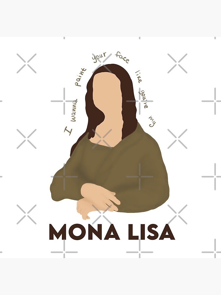 "Måneskin I Wanna Paint Your Face Like You’re My Mona Lisa" Art Print