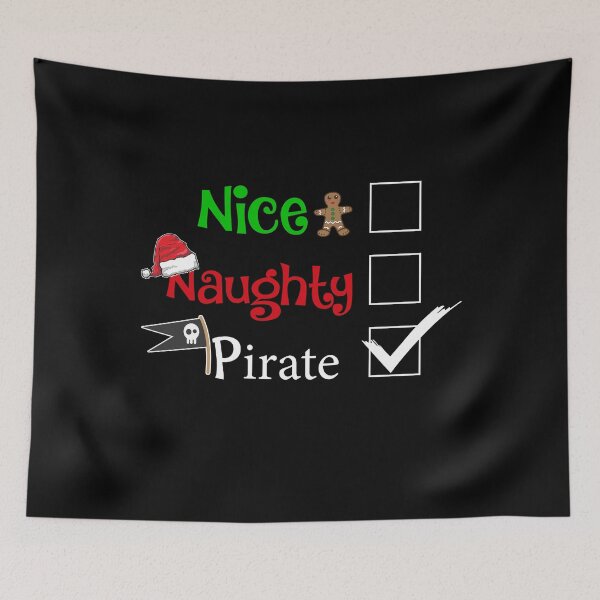 Item preview, Nice Naughty Pirate Funny Christmas Idea designed and sold by Ngan-Jasmine.